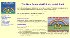 Desktop Screenshot of aidsquilt.org.nz