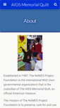 Mobile Screenshot of aidsquilt.org